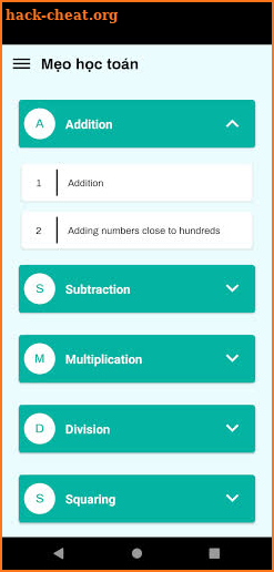 Mẹo học toán Pro screenshot
