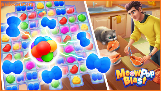 Meow Pop Blast - Match 3 Home Design screenshot