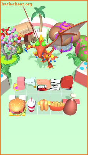 Merge Alphabet Food Battle screenshot