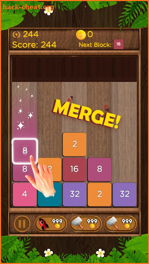 Merge Block Number Puzzle screenshot