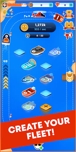 Merge Boat - Idle Clicker & Builder Tycoon screenshot