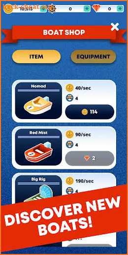 Merge Boat - Idle Clicker & Builder Tycoon screenshot