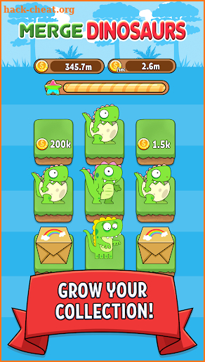 Merge Dino - Kawaii Idle Evolution Clicker Game screenshot