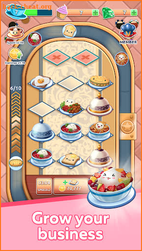 Merge Food — Idle Food Tycoon: Arcade Cooking Game screenshot