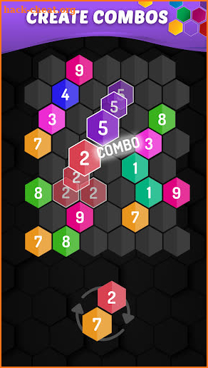 Merge Hexa - Number Puzzle screenshot