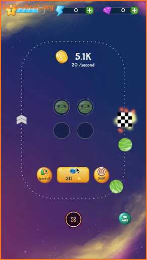 Merge Planets Space : hyper casual game screenshot