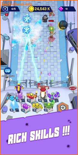 Merge Tower Shoot: Zombie vs Robot Idle Clicker screenshot