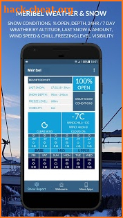 Méribel Snow & Weather Reports by SnowGuru screenshot