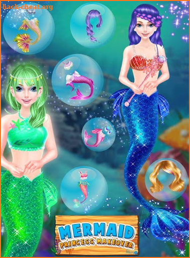 mermaid games for girls : mermaids dress up games screenshot