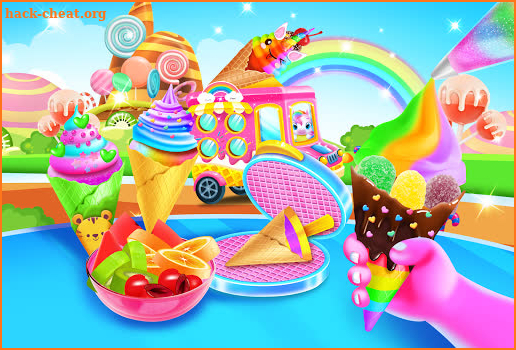 Mermaid Glitter Cupcake Chef - Ice Cream Cone Game screenshot