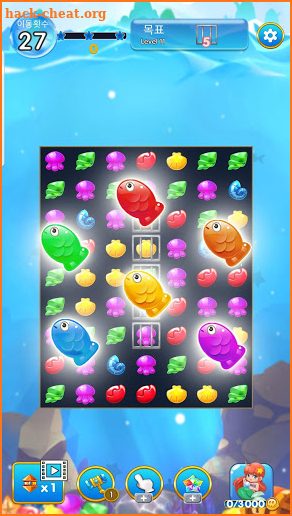 Mermaid Island : coral match 3 screenshot