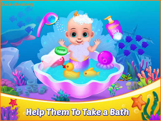 Mermaid Mom & Baby Care Game screenshot