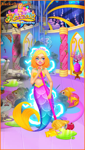 Mermaid Princess House Cleaning - Tidy Up Games screenshot