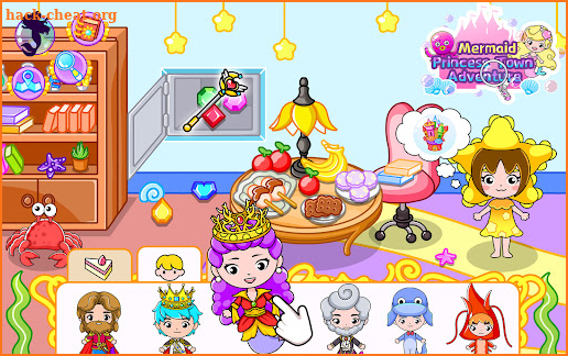 Mermaid Princess Town Design screenshot