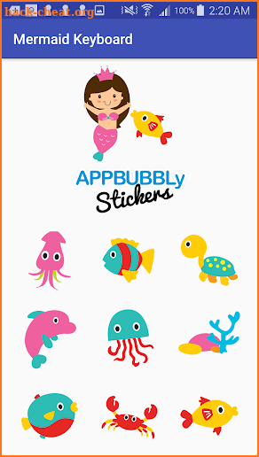 Mermaid Sealife Keyboard Stickers for Gboard screenshot