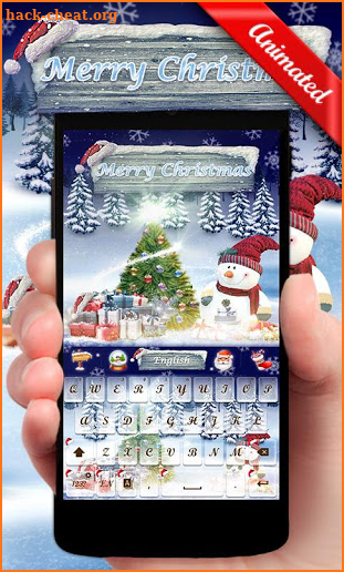 Merry Christmas GO Keyboard Animated Theme screenshot