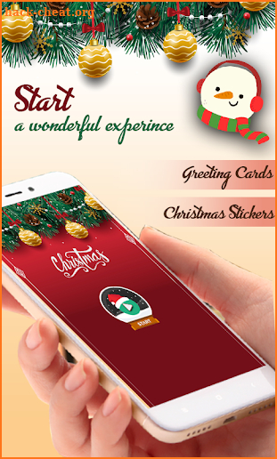 Merry Christmas HD Greeting Card + Latest Stickers screenshot