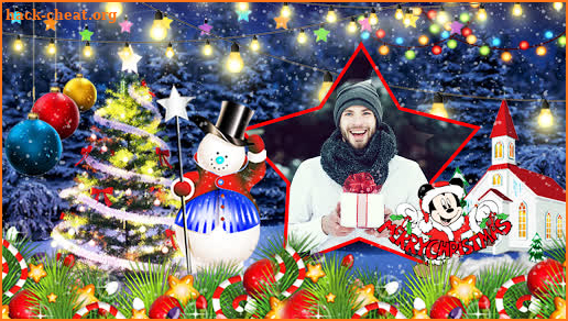 Merry Christmas Photo Frame : Greetings & Frames screenshot