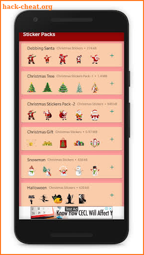 merry christmas stickers (santa  Stickers) screenshot