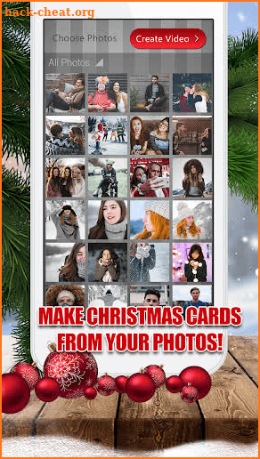 Merry Christmas Video Maker With Music And Photos screenshot