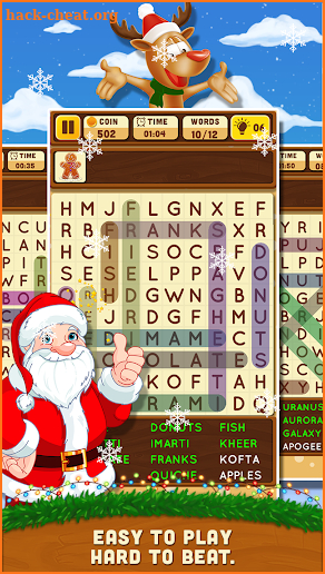 Merry Christmas Word Search Puzzle screenshot