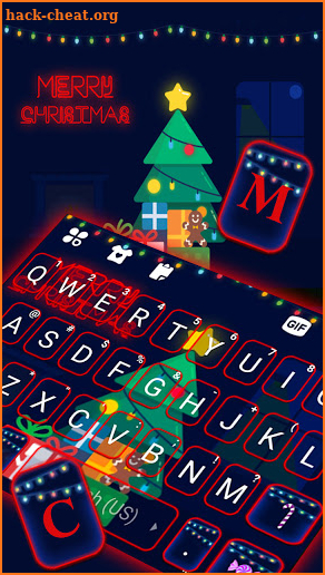 Merry Xmas Live Keyboard Background screenshot