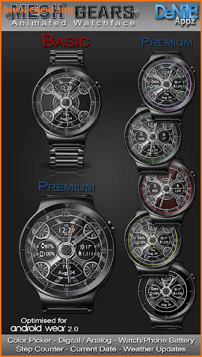 Mesh Gears HD Watch Face screenshot