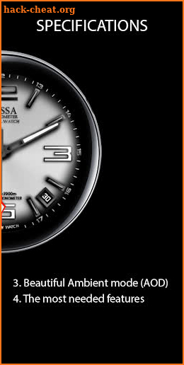 Messa Watch Face BN70 White screenshot