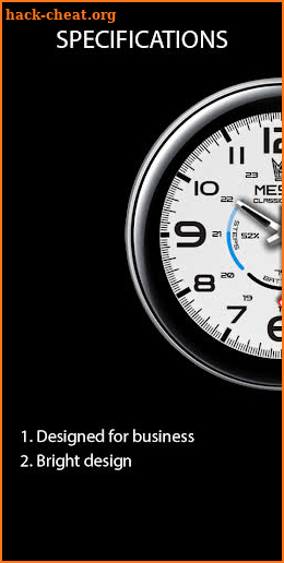 Messa Watch Face BN76 White screenshot