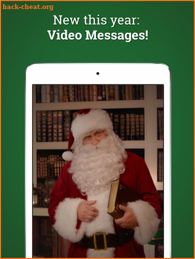 Message from Santa!  video, phone call, voicemail screenshot