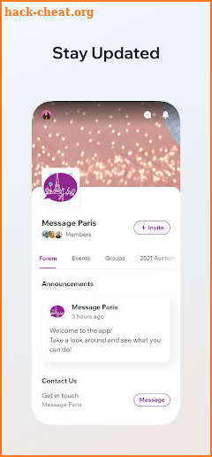 Message Paris screenshot