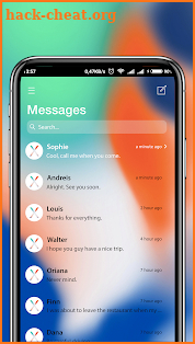 Message Phone X – Messaging Theme OS11 screenshot