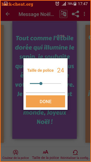 Messages Voeux de noël screenshot