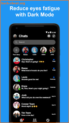 Messenger and Chat screenshot