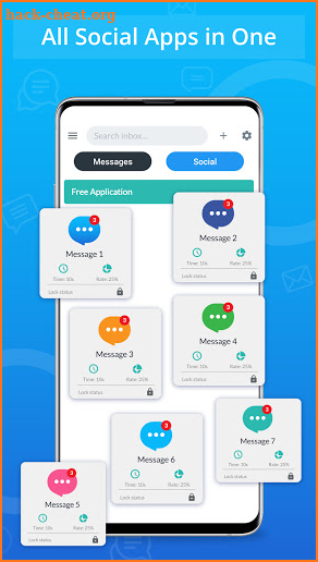 Messenger & Color SMS - All In One Social screenshot