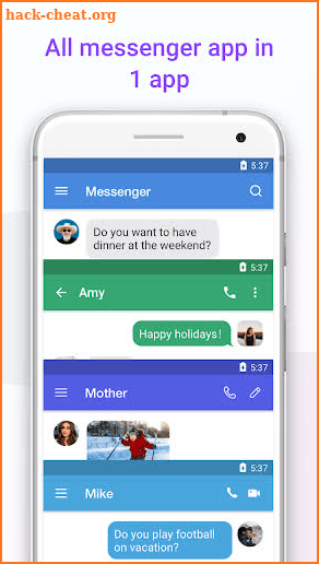 Messenger app for Social Media Text Chat screenshot