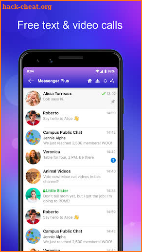 Messenger Text & Video Call screenshot