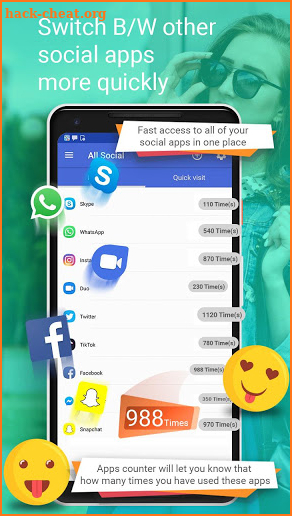 Messengers : All in One Chat video Social Networks screenshot