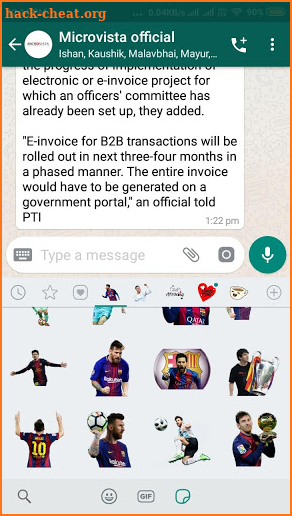 Messi Stickers For WhatsApp screenshot