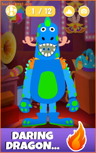 Messy Dressy Merle – Free dress up game for kids screenshot