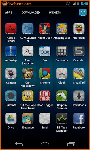 Metal Free(APEX NOVA GO THEME) screenshot