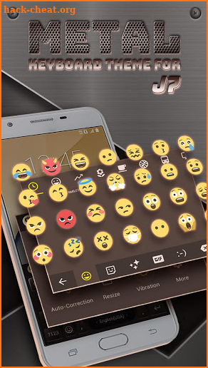 Metal Keyboard Theme for Galaxy J7 screenshot