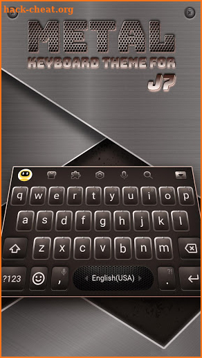 Metal Keyboard Theme for Galaxy J7 screenshot