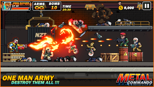 Metal Mercenary - 2D Platform Action Shooter screenshot