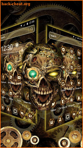 Metal Skull Theme screenshot