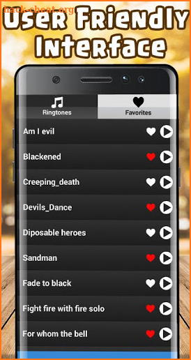 Metallica Ringtones Free | enter sandman & more screenshot