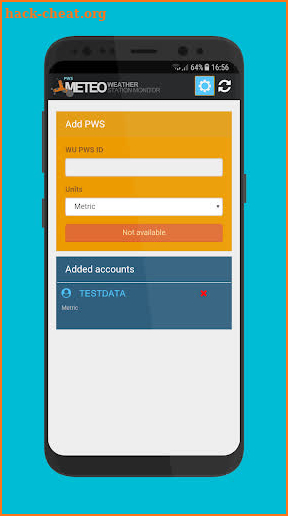 Meteo Monitor 4 Personal Weather Stations (PWS) screenshot