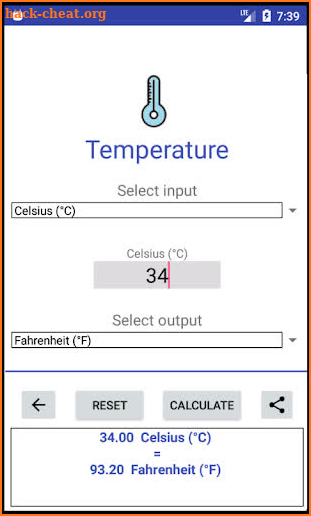 Meteorological Conversions screenshot