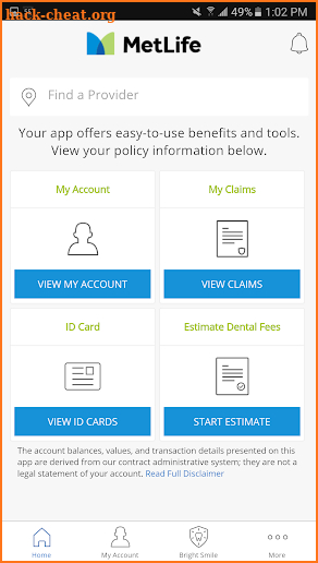 MetLife US App screenshot