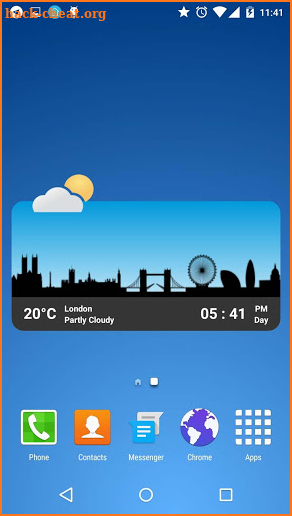 Metro Clock Widget screenshot